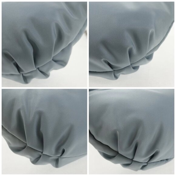 PRADA Chain Shoulder Bag Nylon Light Blue Silver Auth 145974M - Picture 14 of 16